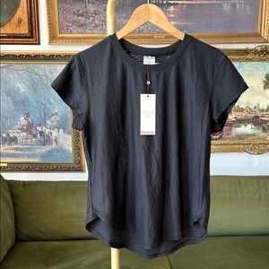 Calia Black Short Sleeve Women's Top